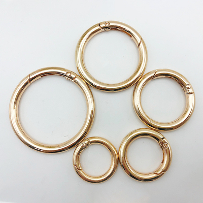 Metallo Zinc Leggio di molla Buckle Open Ring Portachiavi per DIY Gioielli Accessorio appeso