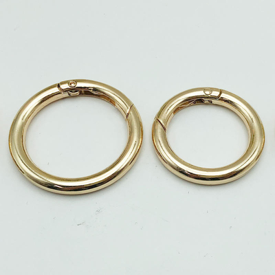 Metallo Zinc Leggio di molla Buckle Open Ring Portachiavi per DIY Gioielli Accessorio appeso