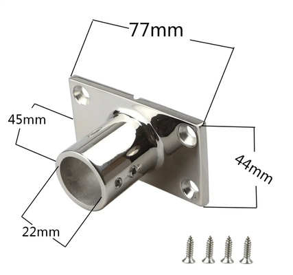 Parti hardware OEM CNC Base guida in acciaio inossidabile con accessori di base rettangolare