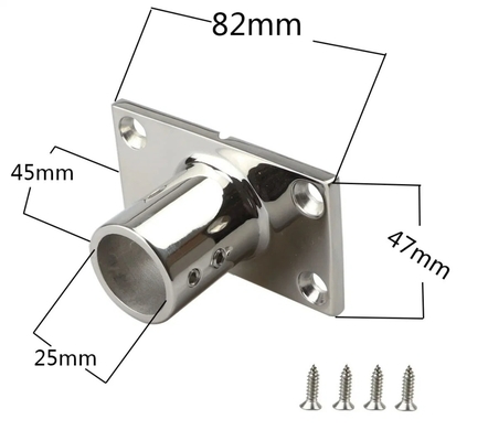 Parti hardware OEM CNC Base guida in acciaio inossidabile con accessori di base rettangolare