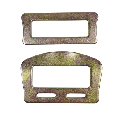 Cinturatura di acciaio ricoperto di zinco nero, con guinzaglio di scorrere rettangolare per accessori di cintura di sicurezza