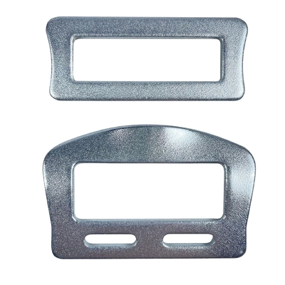 Cinturatura di acciaio ricoperto di zinco nero, con guinzaglio di scorrere rettangolare per accessori di cintura di sicurezza