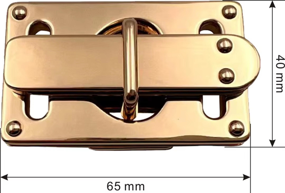 XS-231---004, J6611 Hardware per il blocco della borsa a mano con blocco metallico a spinta e giro