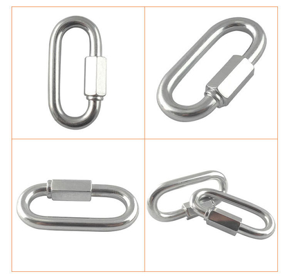 4mm 5mm 6mm Galvanizzato Ovale Quick Link per Rigging Hardware Accettabile OEM
