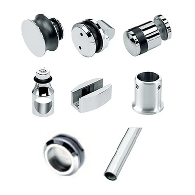 OEM CNC parti di hardware armadi in acciaio inossidabile senza telaio porta scorrevole in vetro doccia