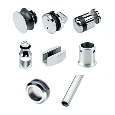 OEM CNC parti di hardware armadi in acciaio inossidabile senza telaio porta scorrevole in vetro doccia