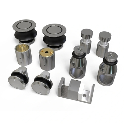OEM CNC parti di hardware armadi in acciaio inossidabile senza telaio porta scorrevole in vetro doccia