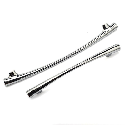 OEM CNC Hardware Parts Polished Chrome Arch Cabinet Pull con acciaio inossidabile stampato