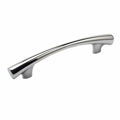 OEM CNC Hardware Parts Polished Chrome Arch Cabinet Pull con acciaio inossidabile stampato