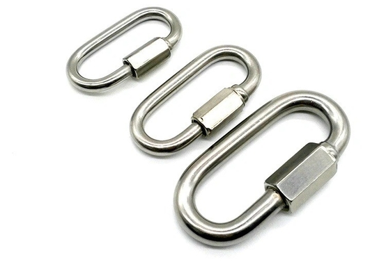 Processo di timbraggio Relè in acciaio inossidabile Catena di gancio di arrampicata, buccia, clip, rigging hardware