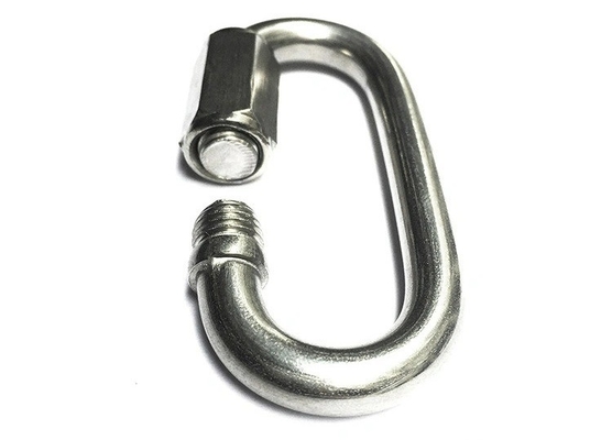 Processo di timbraggio Relè in acciaio inossidabile Catena di gancio di arrampicata, buccia, clip, rigging hardware