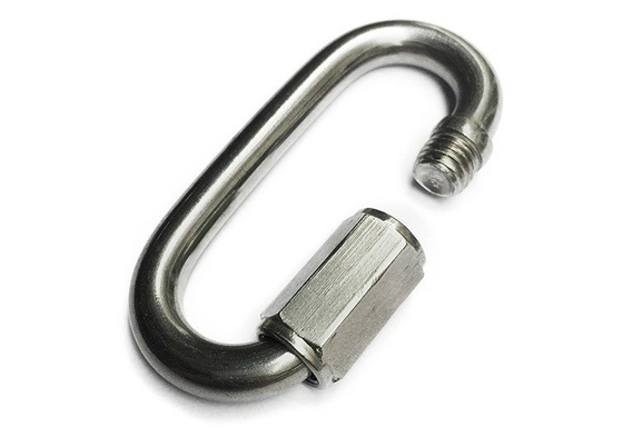 Processo di timbraggio Relè in acciaio inossidabile Catena di gancio di arrampicata, buccia, clip, rigging hardware