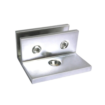 Parti di hardware OEM CNC Clampo a vetro a forma di F con e materiale in acciaio inossidabile