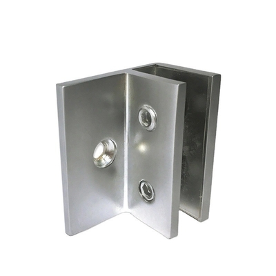 Parti di hardware OEM CNC Clampo a vetro a forma di F con e materiale in acciaio inossidabile