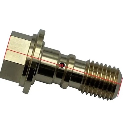 Componenti hardware OEM CNC connettori in ottone lavorati su misura con processo di stampaggio