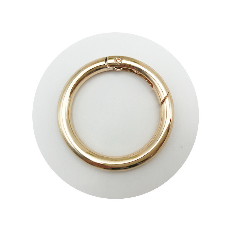 Metallo Zinc Leggio di molla Buckle Open Ring Portachiavi per DIY Gioielli Accessorio appeso