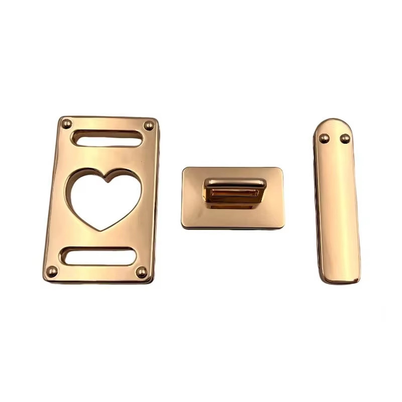 XS-231---004, J6611 Hardware per il blocco della borsa a mano con blocco metallico a spinta e giro
